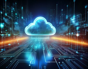 Poster - harness the power of tomorrow's technology today with a touch-sensitive cloud computing interface.