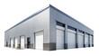 © Maestro - Modern warehouse with loading bays, cut out transparent