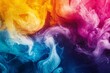 © MrsChonthicha - Abstract background with vibrant color pairs mixing in water, creating fluid ink and paint splashes.