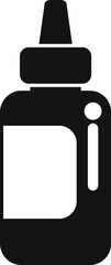 Sticker - Simple vector icon depicting a nasal spray bottle, often used for treating nasal congestion