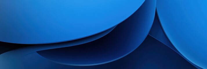 Blue background with simple geometric shapes, smooth curves, and lines Generative AI
