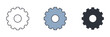 © keenan - Gear setting icon symbol vector illustration isolated on white background