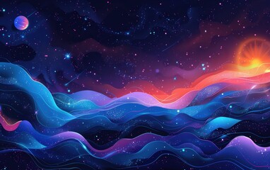 Wall Mural - Abstract Nebula