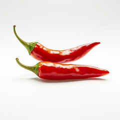 Spicy Chili Peppers isolated on a white background