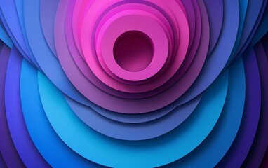 Wall Mural - Vibrant abstract layers in shades of purple and blue, creating a modern design perfect for backgrounds or artistic projects.