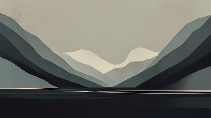 Wall Mural - minimalist modern art