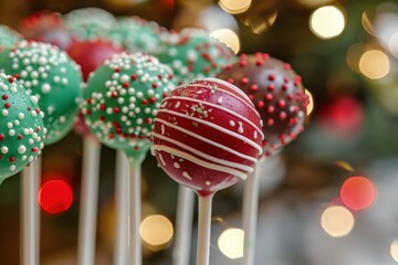 Wall Mural - Holiday themed cake pops