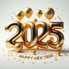 Wall Mural - Happy new year 2025