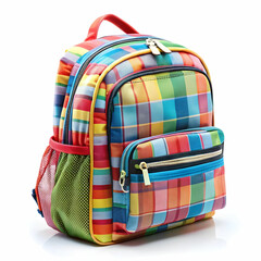 school backpack isolated on a white background