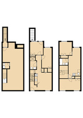 Wall Mural - 2d floor plan House Floor Plan Home space Illustration floor plan