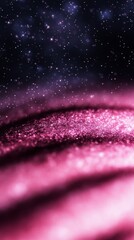 Wall Mural - A deep space gradient background fading from dark blue to rich purple with subtle starlike speckles evoking the vastness of outer space and a sense of mystery