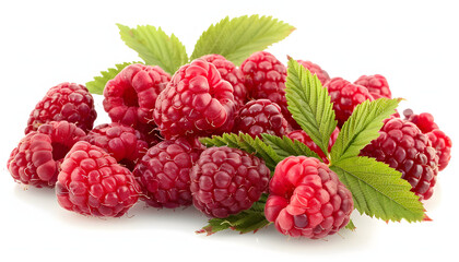 Wall Mural - Freshness and sweetness of ripe Rasberry, a healthy summer snack generated