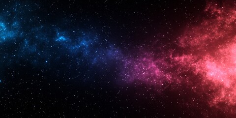 Wall Mural - A deep space gradient background fading from dark blue to rich purple with subtle starlike speckles evoking the vastness of outer space and a sense of mystery