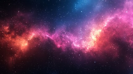 Wall Mural - A deep space gradient background fading from dark blue to rich purple with subtle starlike speckles evoking the vastness of outer space and a sense of mystery