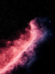 Wall Mural - A deep space gradient background fading from dark blue to rich purple with subtle starlike speckles evoking the vastness of outer space and a sense of mystery