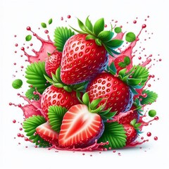 Wall Mural - Erdbeeren