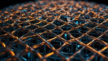 Vibrant D molecular lattice of zirconium oxide at high temperatures.