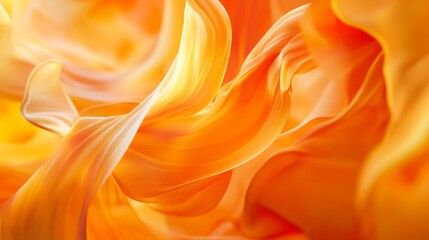 Wall Mural - a vibrant swirl of orange hues creates a mesmerizing abstract background. this digital artwork showc
