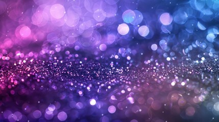 Poster - Purple and Blue Bokeh Background