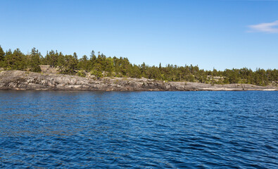 Wall Mural - The coast of Lake Ladoga