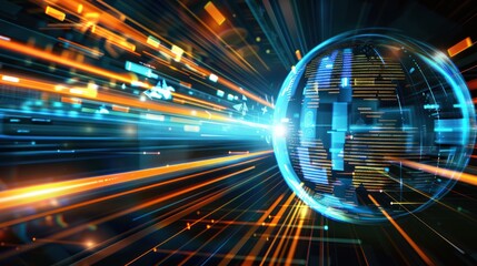 Global Network with Light Streaks