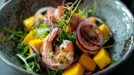 Delicious Gourmet Prawn and Mussel Dish for Seafood Lovers