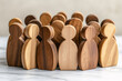 © Mary_AMM - Wooden figures represent systemic family constellations therapy in supportive environment