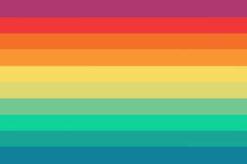 Leinwandbilder - Abstract Colorful Stripes Background,   Geometric Design in Red, Orange, Yellow, Green, Blue for Modern Design