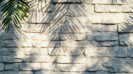 Textured Stone Wall with Shadows