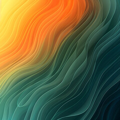 Wall Mural - Gradient design background in orange, green, blue, elegant colors