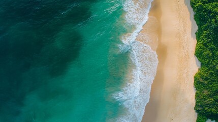 Serene Beach Aerial View