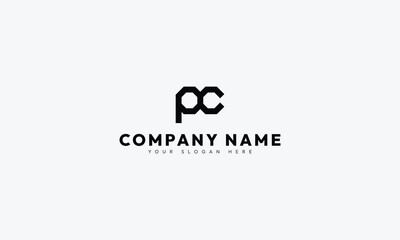 Initials PC Monogram Logo Design