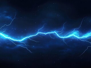 Poster - Lightning Strike in the Night Sky