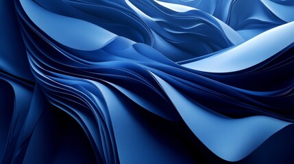 Abstract Blue Waves