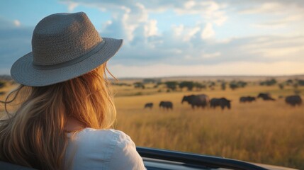 Safari Adventure at Sunset