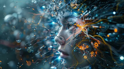 Wall Mural - exploring the fusion of virtual reality, ai, and robotics in today s technological landscape