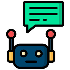 Sticker - Chatbots And Ai Icon