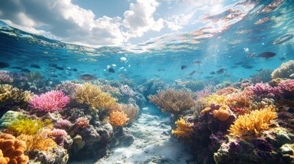 Canvas Print - Underwater Coral Reef Paradise