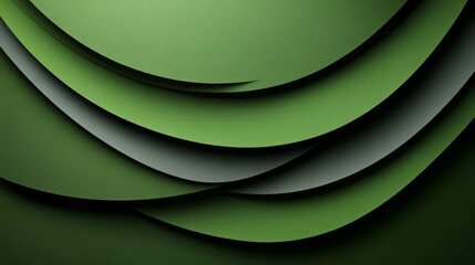 Wall Mural - Abstract green layered background design for modern art prints