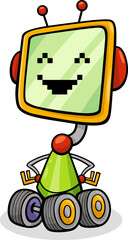 Sticker - cartoon robot or droid fantasy character