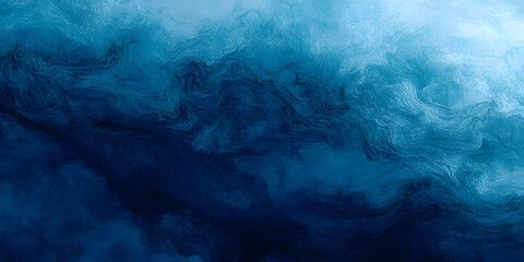 Wall Mural - abstract watercolor paint background by gradient deep blue color with liquid fluid grunge texture fo