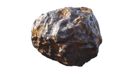 Wall Mural - Meteorite isolated on transparent background 