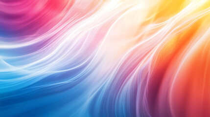 Wall Mural - colorful flowing neon wave abstract background