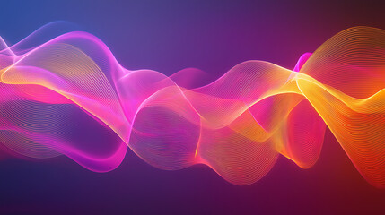 Wall Mural - vivid multicolored wave motion abstract art