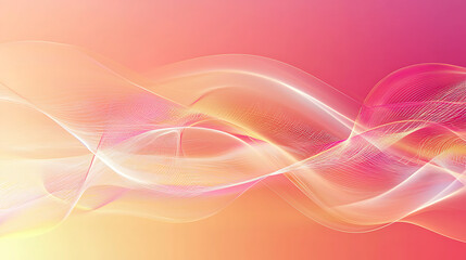 Wall Mural - colorful flowing light waves abstract art