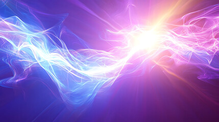 Wall Mural - colorful light waves abstract background