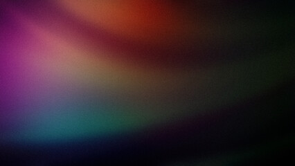Wall Mural - a dark gradient background blending deep purple, red, and green hues with a grainy texture. perfect 