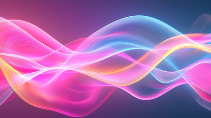 Wall Mural - colorful light waves abstract background