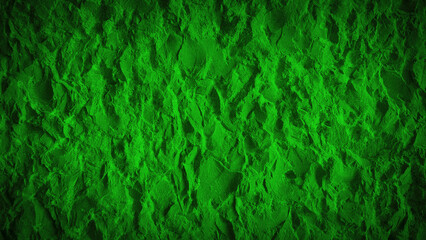 Bright green stone wall texture with a rugged surface and rough, uneven patterns. Ideal for organic backgrounds, design projects, or natural-themed visuals