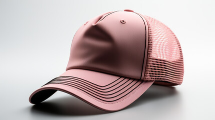 pink cap photo generative ai